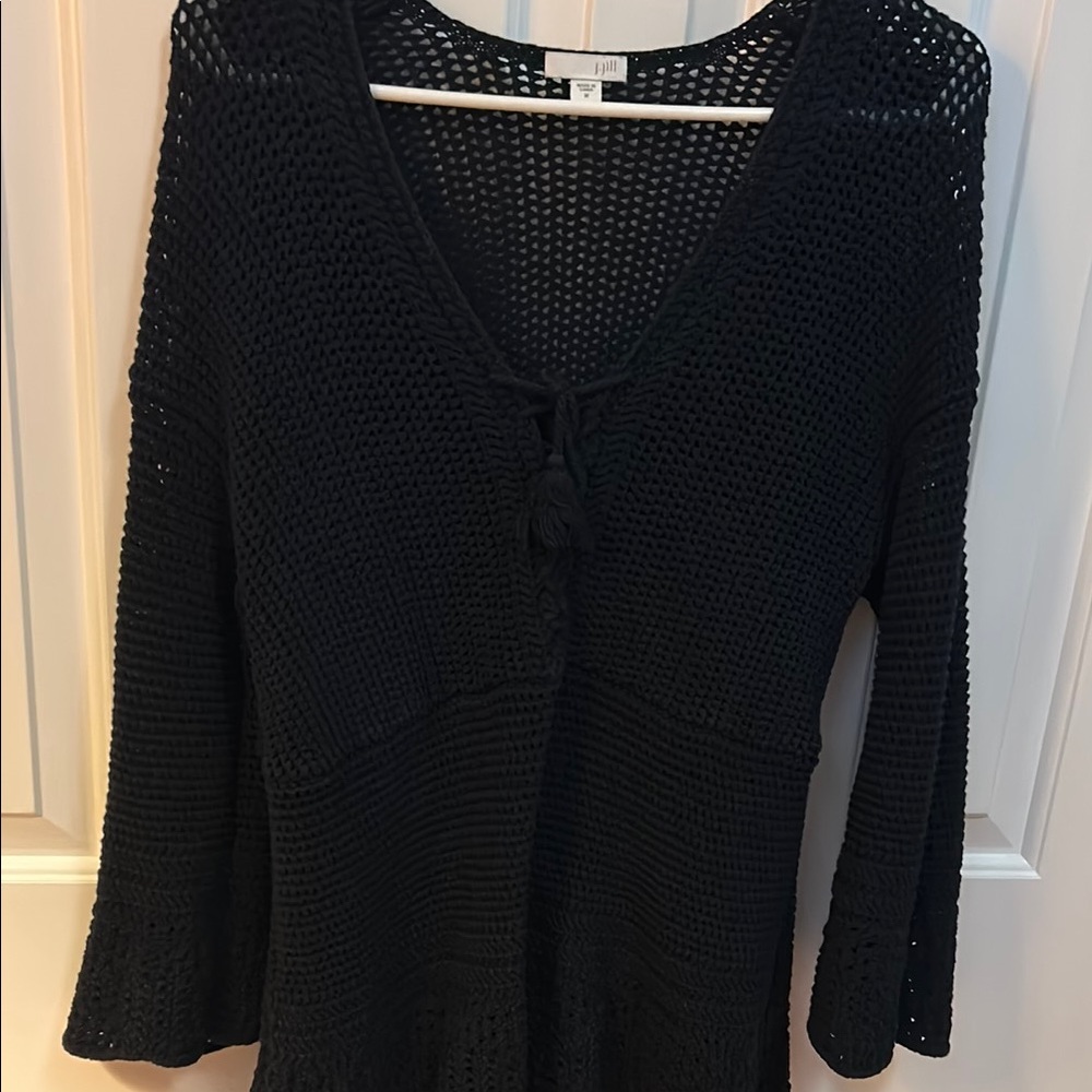 Navy Knit Pullover Sweater